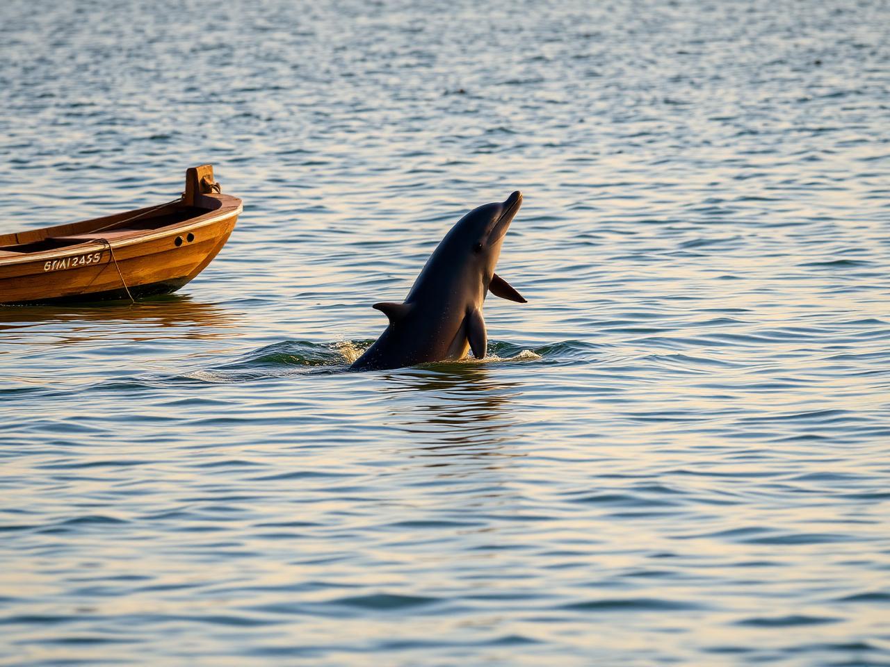 Irrawaddy dolphin off Satapada