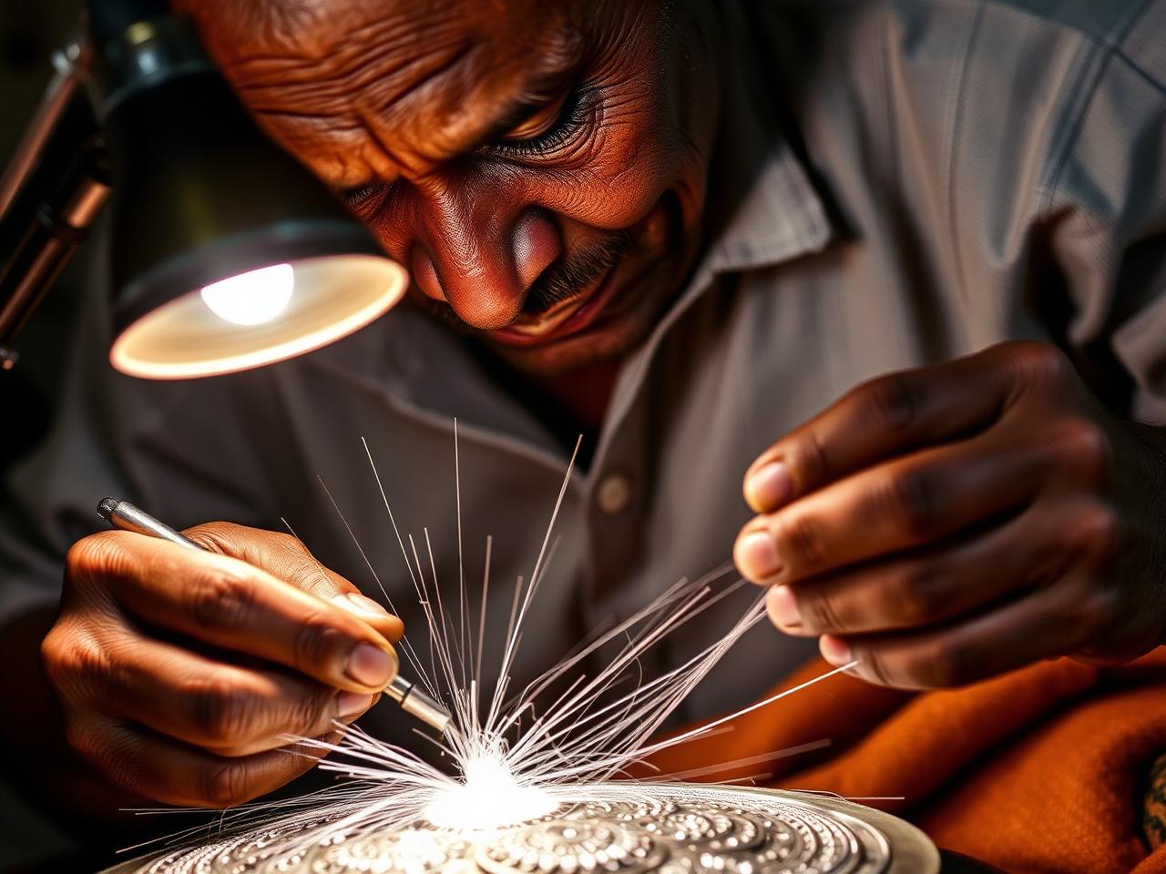Tarakasi silver filigree, Cuttack