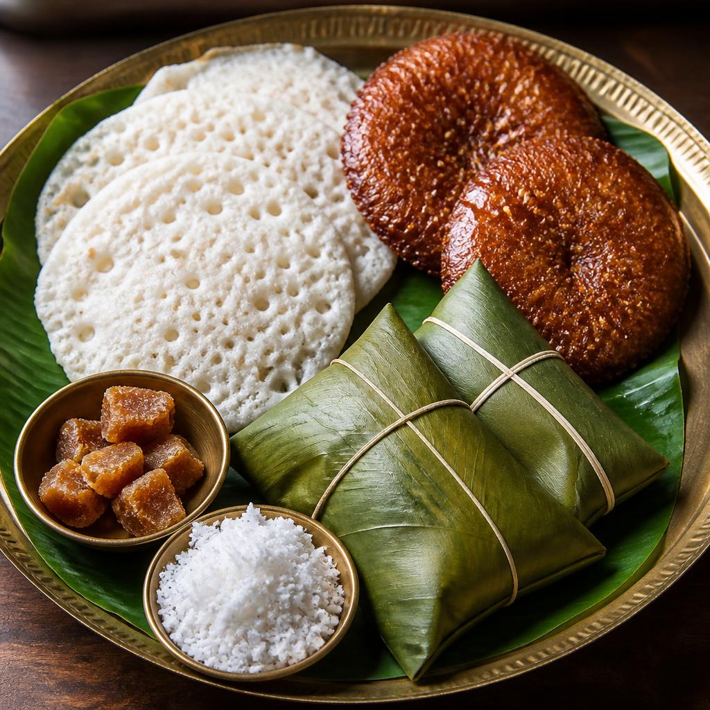 Pitha thali — chitau, arisa and enduri