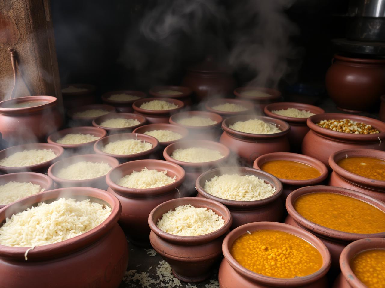 Mahaprasad in earthen pots, Puri