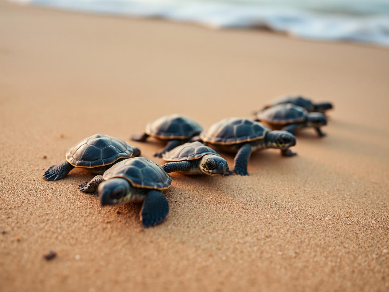 Olive ridley hatchlings, Rushikulya