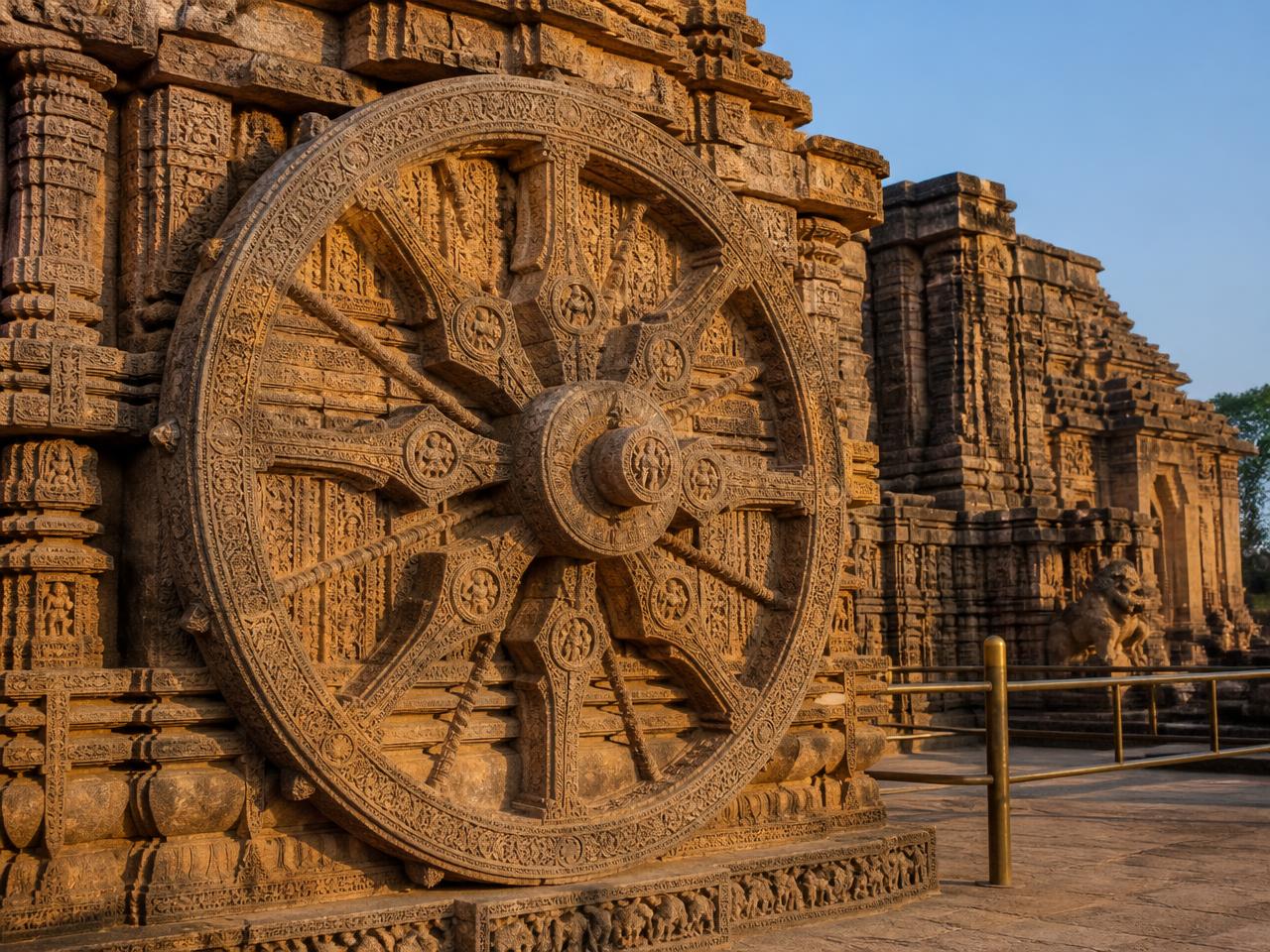 Konark Sun Temple chariot wheel